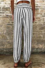 Printed Elastic Waist Pants Woman Pants