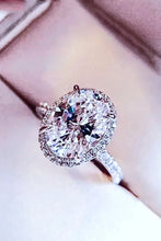 2 Carat Moissanite Platinum-Plated Ring Rings