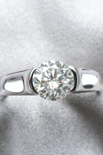 Looking Good 2 Carat Moissanite Platinum-Plated Ring Rings