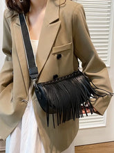 PU Leather Fringe Studded Crossbody Bag Shoulder Bags