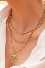 Evil Eye Design Turquoise Pendant Necklace Necklaces