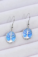Opal Blue Platinum-Plated Drop Earrings Blue One Size Earrings