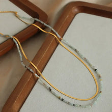 Beaded Titanium Steel Double-Layered Necklace Necklaces