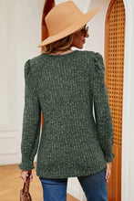 Square Neck Flounce Sleeve T-Shirt Woman T Shirts