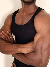 Men's Side Cutout Round Neck Tank Mens Tops