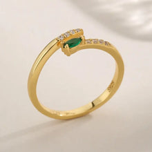 925 Sterling Silver Inland Zircon Open Ring Rings
