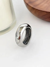 2-Piece 18K Gold-Plated Stainless Dome Band Rings Fashion Jewelry