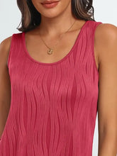 Round Neck Wide Strap Tank Tanks & Camis