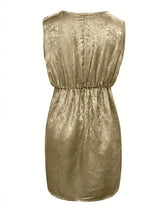 Ruched Surplice Sleeveless Mini Dress Cocktail Dress