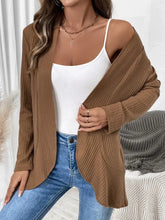 Open Front Long Sleeve Cardigan Woman Outerwear