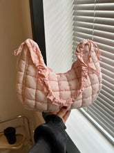 Bubble Texture Ruched Strap Quilted Shoulder Bag Shoulder Bags