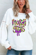 MARDI GRAS Round Neck Long Sleeve Sweatshirt Woman Sweatshirts
