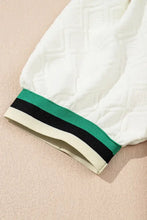 Striped Collared Zip Up Textured Dress Casual Dresses