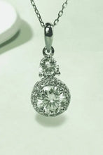 1 Carat Moissanite 925 Sterling Silver Pendant Necklace Silver One Size Necklaces