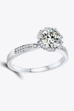925 Sterling Silver 1 Carat Moissanite Ring Rings