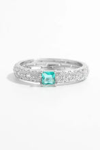 925 Sterling Silver Square Zircon Ring Silver Rings
