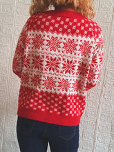 Snowflake Pattern Long Sleeve Sweater Sweater Pullovers