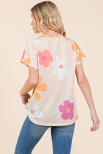 BOMBOM Floral Short Sleeve T-Shirt Woman T Shirts
