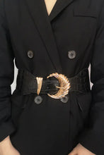 Shell Alloy Buckle Elastic Belt Belts