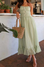 Ruffled Hem Frill Midi Cami Dress Woman Dress