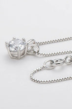 925 Sterling Silver 1 Carat Moissanite Pendant Necklace Necklaces