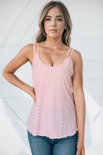 Eyelet Scoop Neck Cami Tanks & Camis