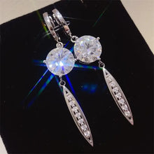 10 Carat Moissanite 925 Sterling Silver Earrings Earrings