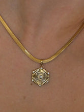 18K Gold-Plated Hexagon Sunburst Pendant Necklace Gold One Size Necklaces