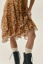 Floral Ruffle Cami Dress with Lace Trim Casual Dresses