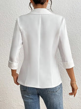 Classic Lapel Collar One Button Blazer Woman Outerwear