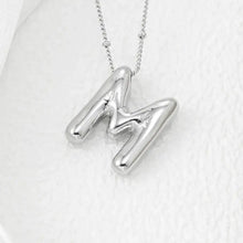 Copper Bubble Letter Pendant Necklace Style M One Size Fashion Jewelry