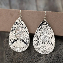 PU Leather Sequin Teardrop Earrings Earrings