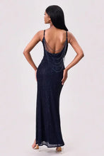 Split Sequin Backless Maxi Cami Dress Cocktail Dress