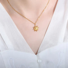 Titanium Steel Sun Shape Pendant Necklace Necklaces