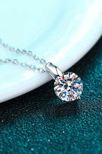 Minimalist 925 Sterling Silver Moissanite Pendant Necklace Necklaces