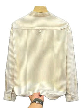Men's Striped Button-Down Shirt Mens Tops