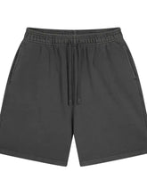 Men's Casual Drawstring Elastic Waist Shorts Dark Gray Mens Bottoms