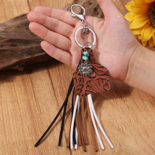 Turquoise Fringe Detail Key Chain Style B One Size Key Chain