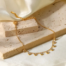 Zircon 18K Gold-Plated Stainless Steel Bracelet Necklaces