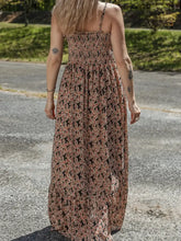 Printed Smocked Bodice Maxi Dress Maxi Dresses