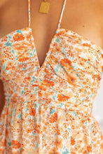 Tiered Halter Neck Printed Cami Dress Woman Maxi Dress