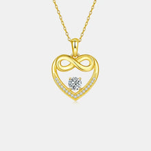 Moissanite 925 Sterling Silver Heart Necklace Necklaces