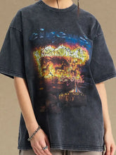 Men's Graphic Round Neck Half Sleeve T-Shirt Mens Tops