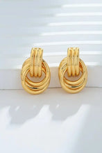 Gold-Plated Knotted Stud Earrings Earrings