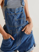 Wide Strap Square Neck Denim Overalls Denim Overalls