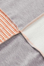 Exposed Seam Color Block Round Neck Top Woman Sweatshirts