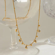 Titanium Steel Zircon Necklace Necklaces