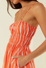 Striped Square Neck Cami Dress Maxi Dresses