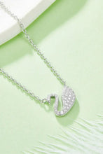 Moissanite Swan 925 Sterling Silver Necklace Necklaces