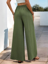 Perfee Smocked Wide Leg Pants Woman Pants
